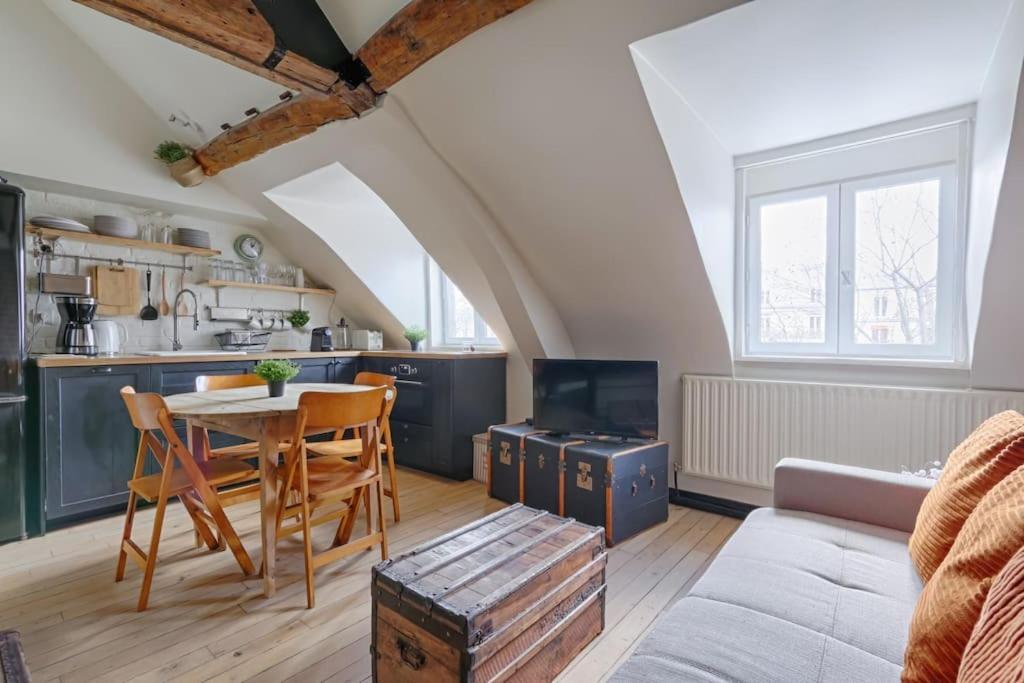 Ferienwohnung Mykeypers - Fantastic Designed Parisan Loft 2Br/6P- Le Marais Exterior foto