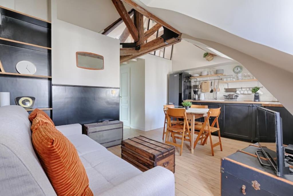 Ferienwohnung Mykeypers - Fantastic Designed Parisan Loft 2Br/6P- Le Marais Exterior foto